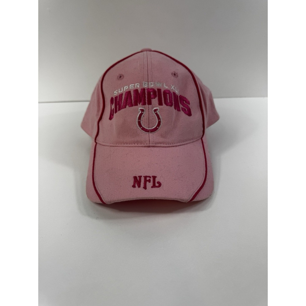 INDIANAPOLIS COLTS Women's NFL Superbowl Embroidered PINK Cap Hat StrapBack